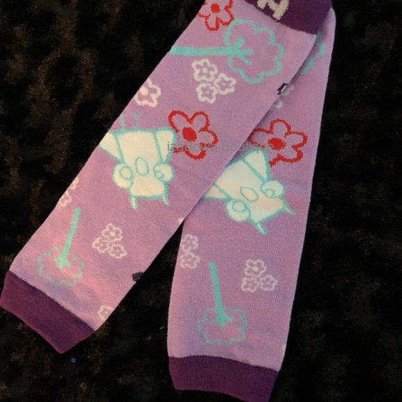 Purple Bunny's and Chicks Legwarmers  LW2732  NWT Boutique - Picture 1 of 1
